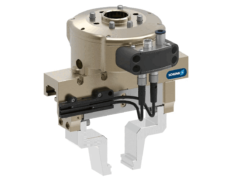 What is the difference between electric grippers and pneumatic grippers used in industry?